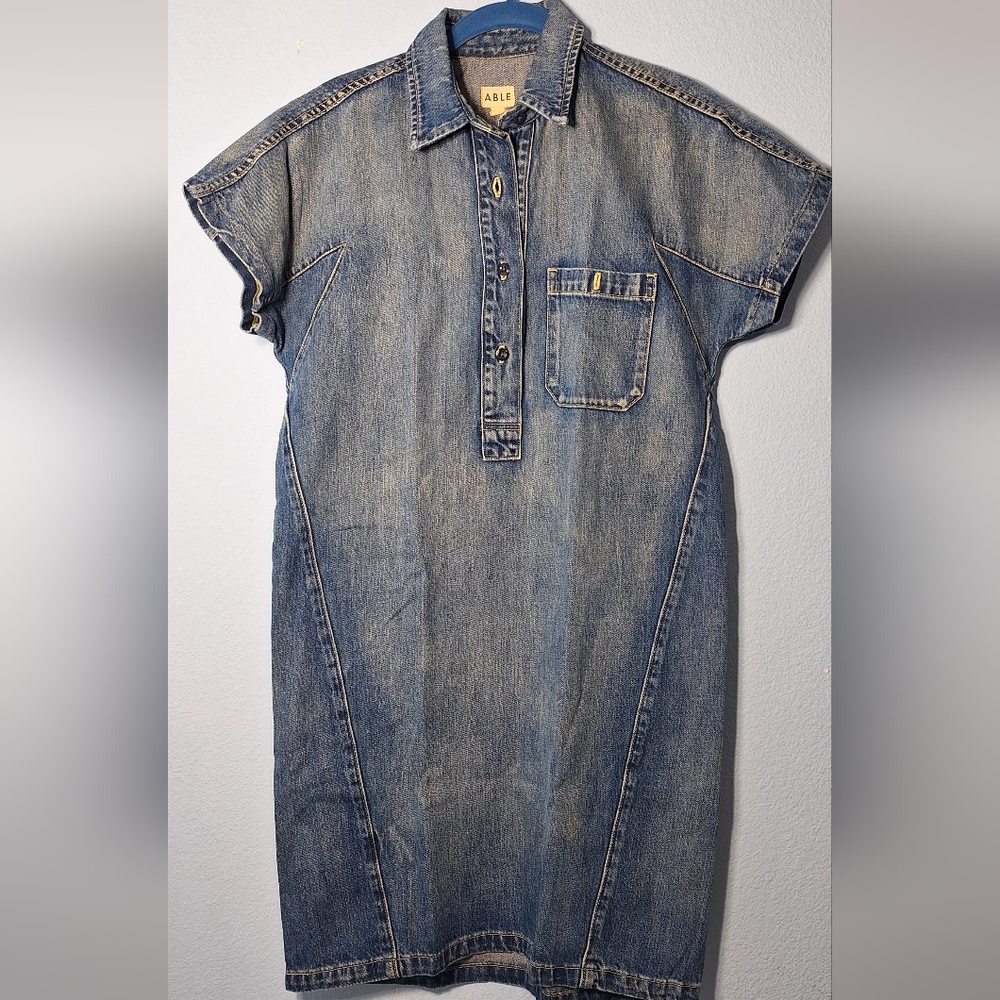 ABLE denim shirt dress sizeS